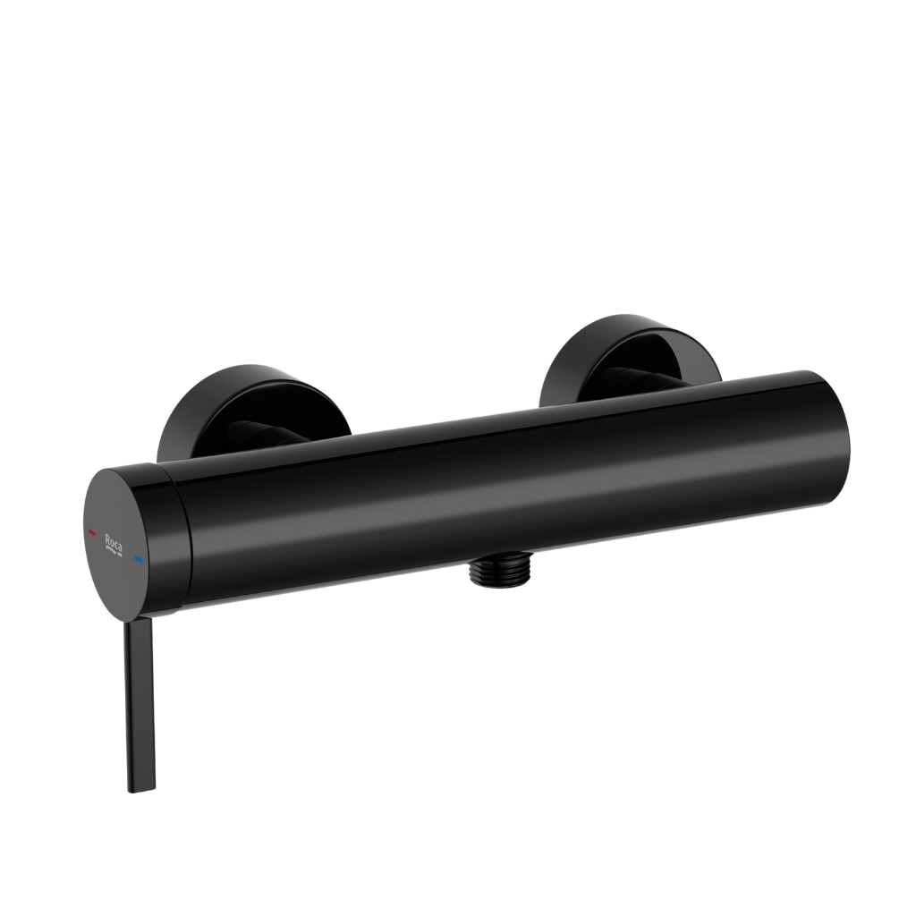 Cut out image of the Roca Ona Titanium Black Round Shower Valve